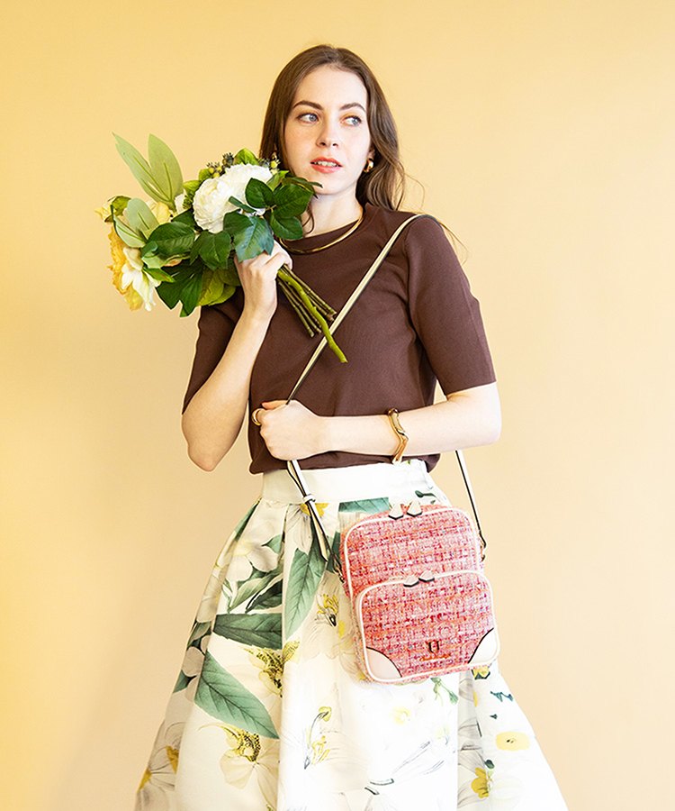 Multi poche【ムルティ ポッシュ】ツイードショルダーバッグ