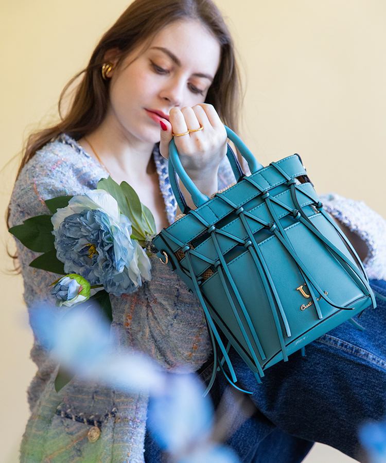 Tresse【トレセ】バスケットバッグ/ ショルダー付き