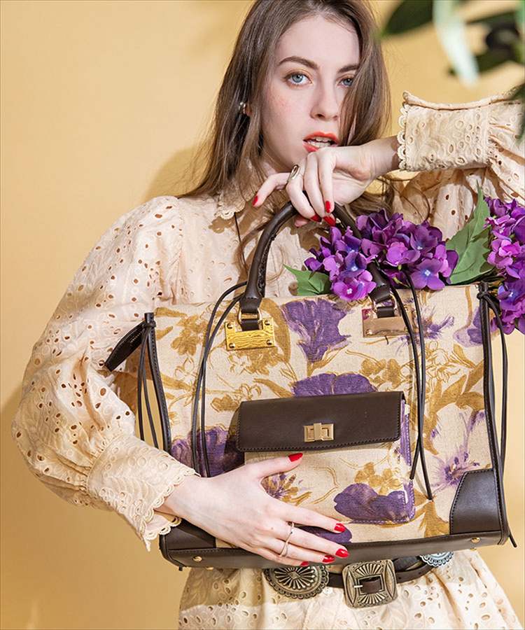 Boho Viola Parisien【ボホ・ヴィオラ　パリジャン】ボストンバッグ／Lサイズ