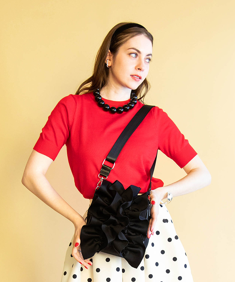 Natalie【ナタリー】ボブディングフリルショルダーバッグ