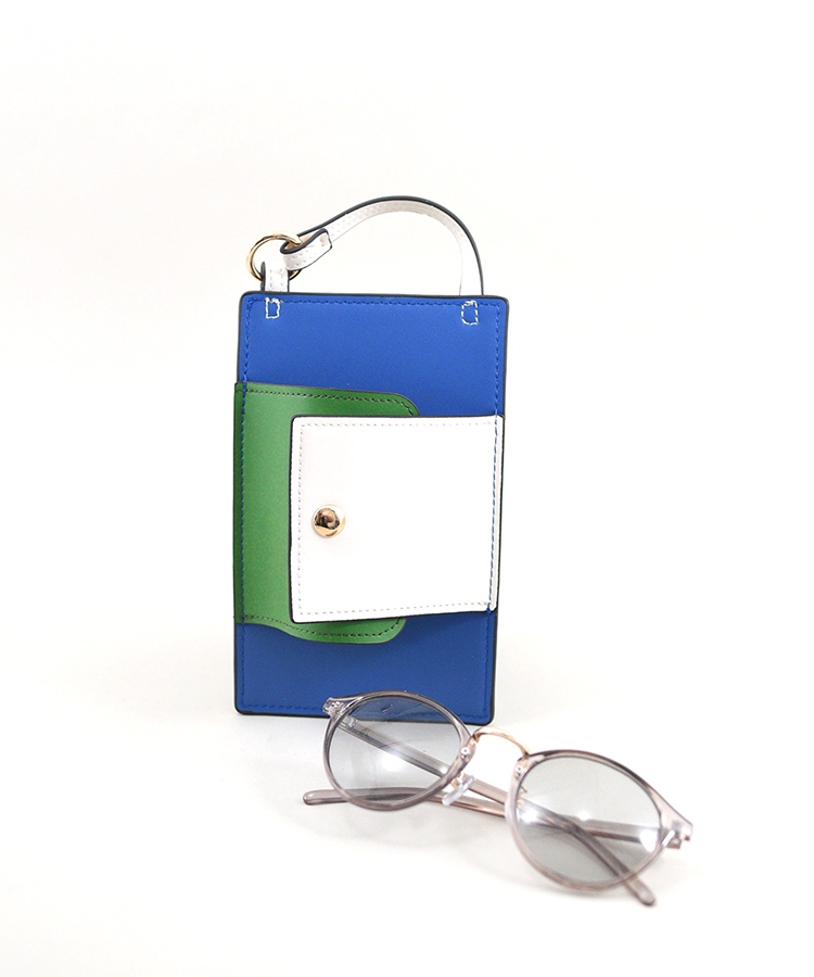 Toujours【トゥジュール】配色メガネケースチャーム