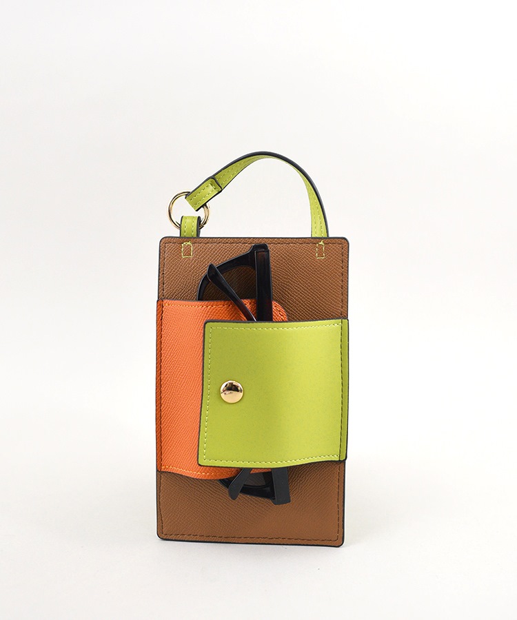 Toujours【トゥジュール】配色メガネケースチャーム