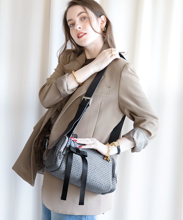 Moelleux【モワルー】ダブルポケットショルダーバッグ