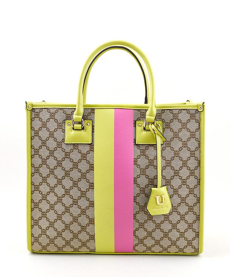 ジャガードライン Angle【アングル】トートバッグ／Lサイズ