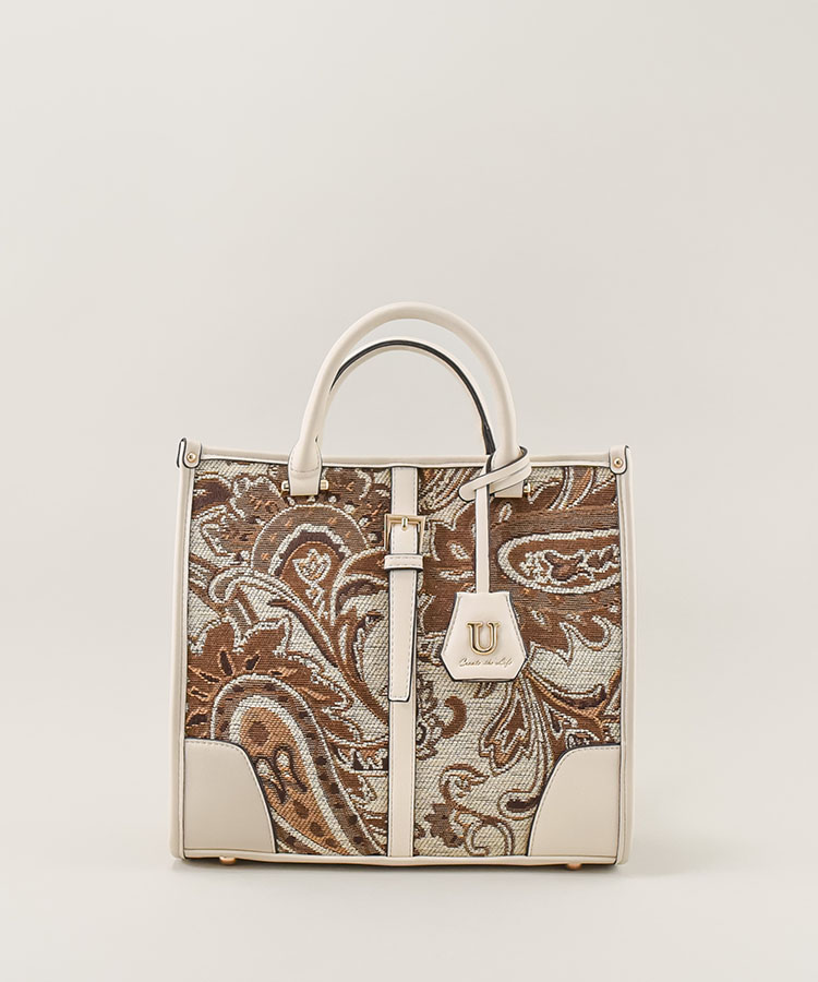 Juliangle【ジュリアングル】ペイズリートートバッグ／Mサイズ