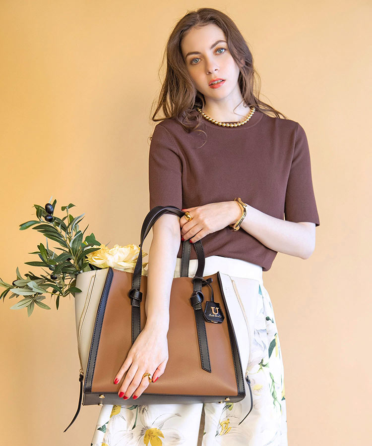 【WEB限定】Lier【リエール】ボヤージュトートバッグ／ショルダー付き