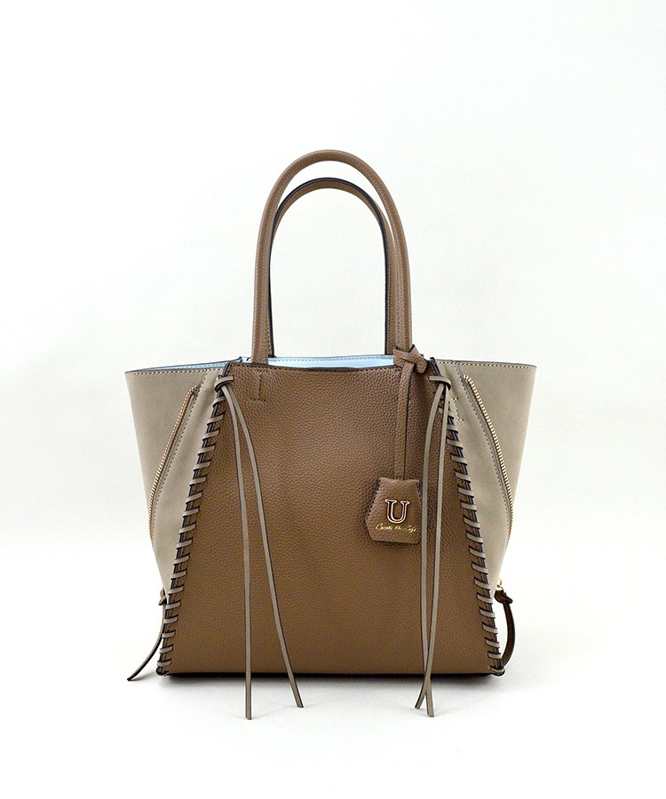 Point sac【ポワン サック】スエードコンビジッパートートバッグ