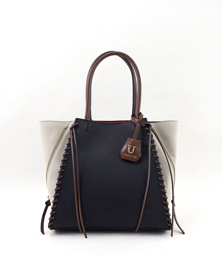 Point sac【ポワン サック】スエードコンビジッパートートバッグ