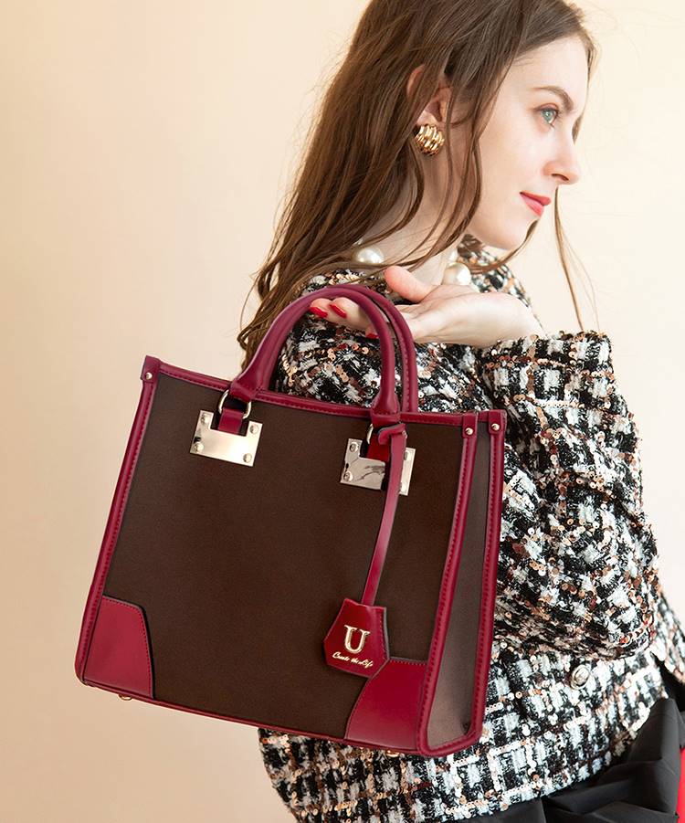 スエードParisien【パリジャン】トートバッグ／Mサイズ