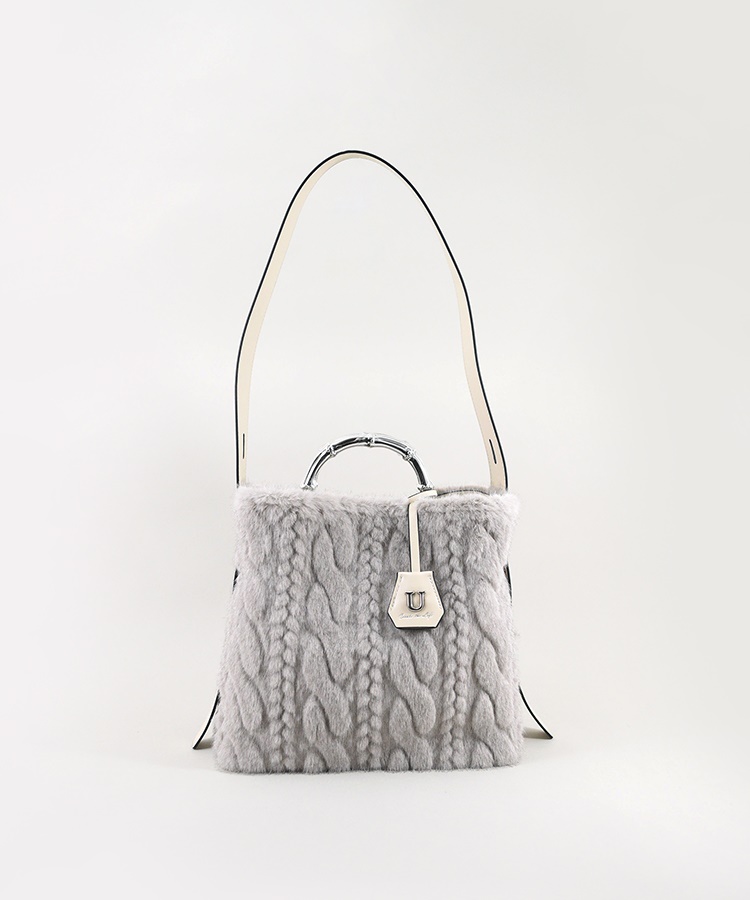 Sculpte【スキュルテ】ケーブルファーバンブー型ハンドルショルダーバッグ