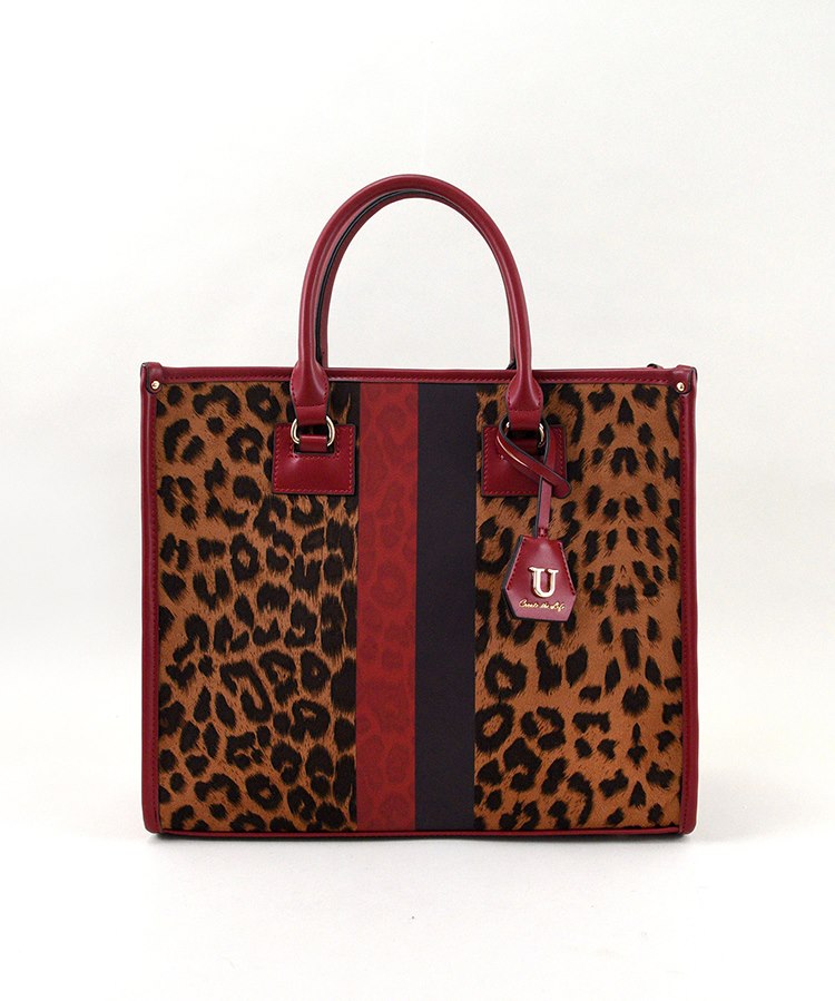 ジャガードライン Angle【アングル】トートバッグ／Lサイズ／ショルダー付き