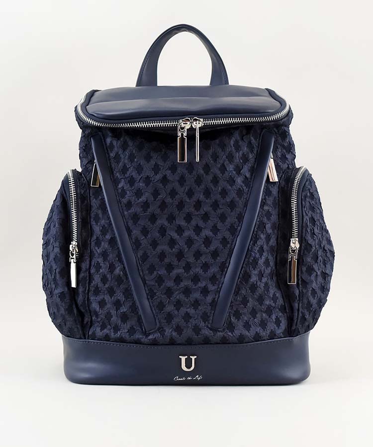 膨れジャガードリュック