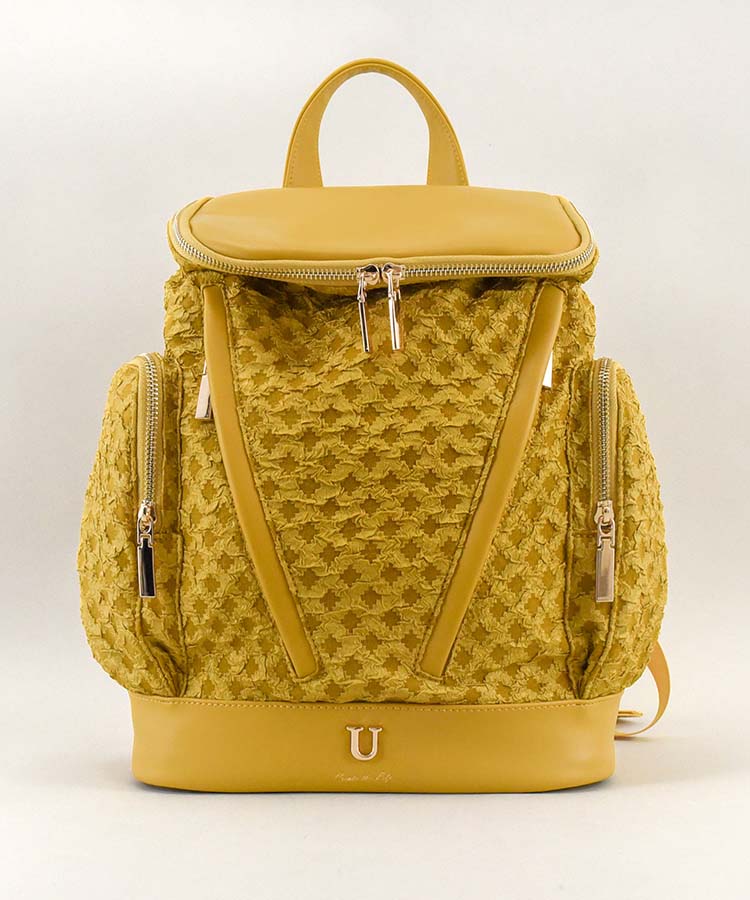 膨れジャガードリュック