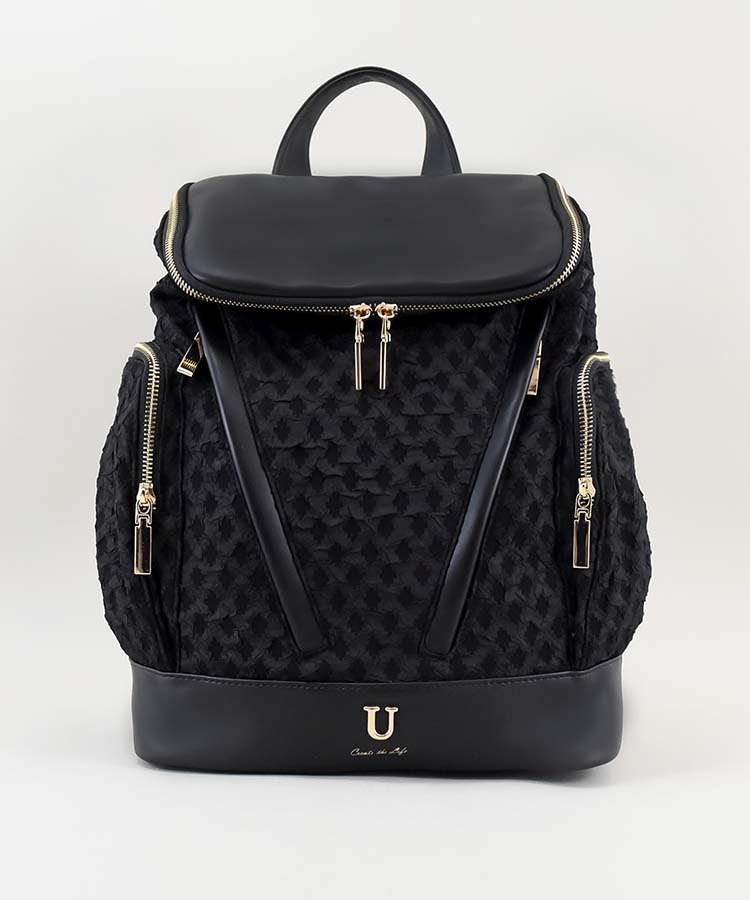 膨れジャガードリュック