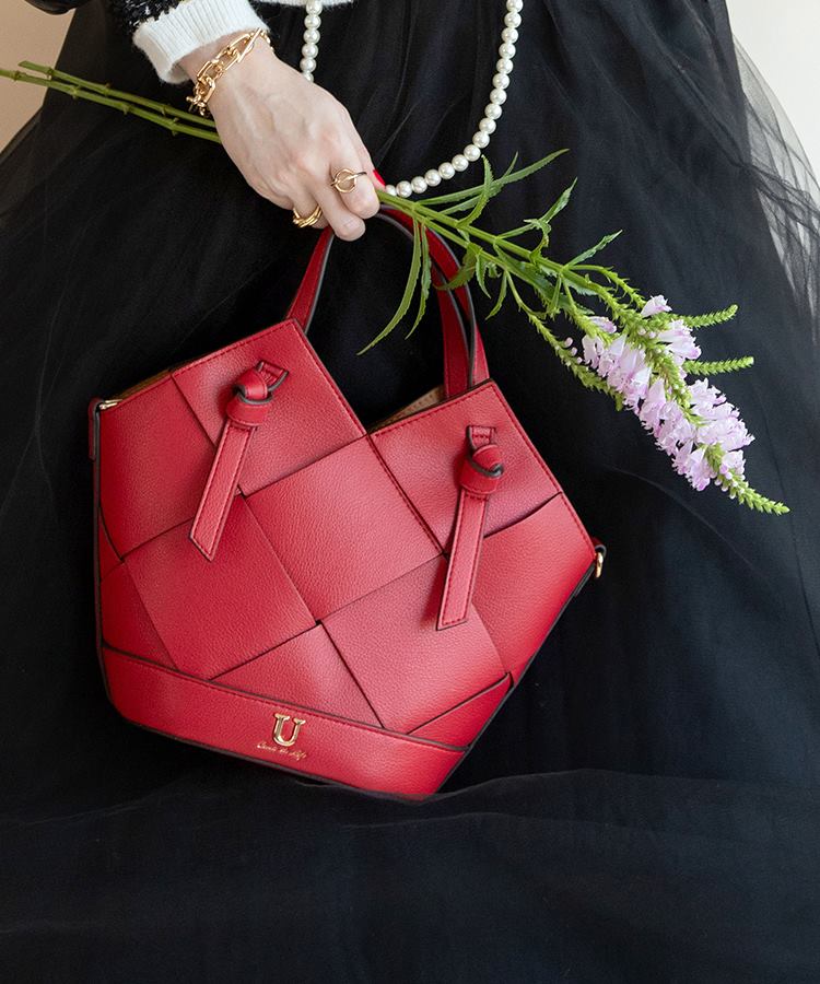 Lier tisser【リエール ティッセ】メッシュトートバッグ／ショルダー付き