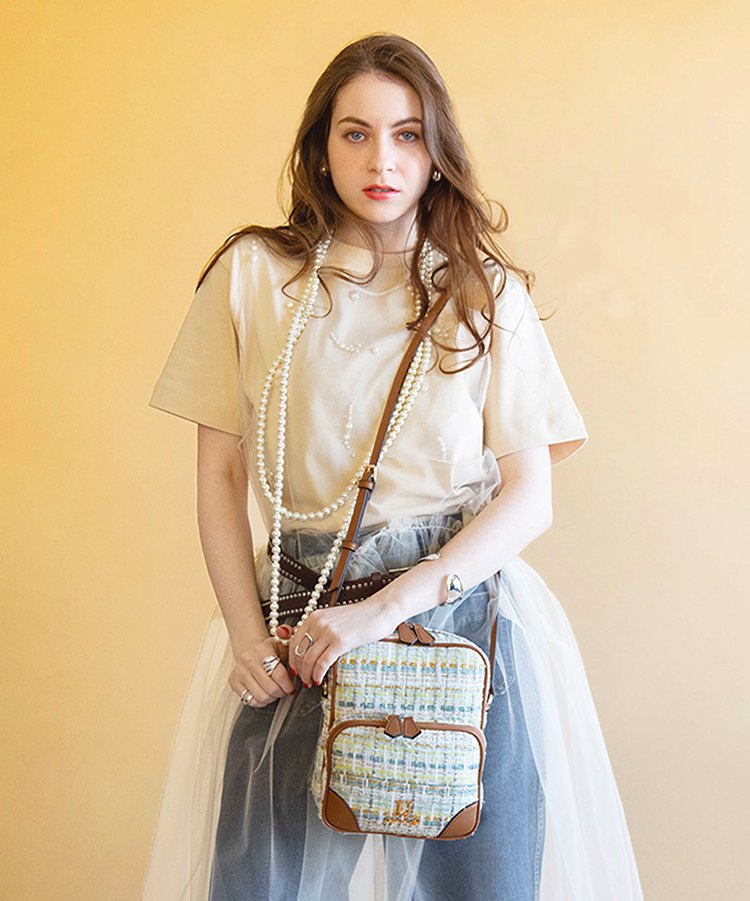 Multi poche【ムルティ ポッシュ】ツイードショルダーバッグ