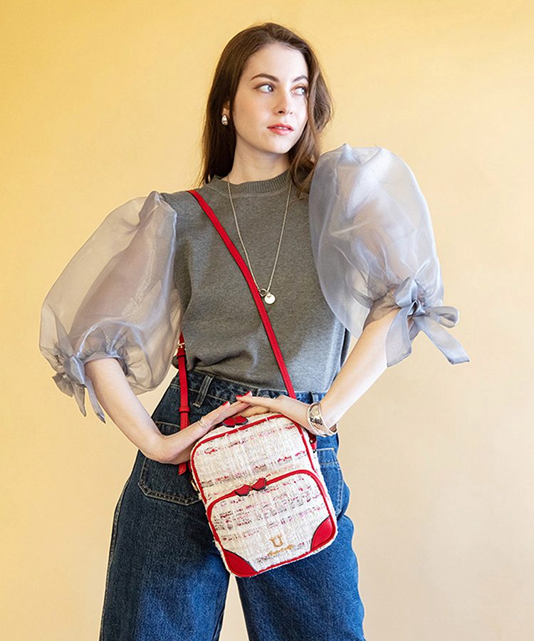 Multi poche【ムルティ ポッシュ】ツイードショルダーバッグ